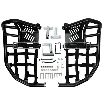 Foot Peg Nerf Bars W/Black Foot Rest For Kawasaki KFX450R 08-15 2014 Heel Guard - Изображение 1 из 4