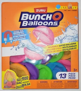 Zuru Bunch O Palloncini Palloncini Acqua Riutilizzabili - Confezione da 13 + Borsa a Rete - Età 3+ - Foto 1 di 2