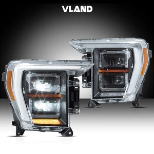 Faros proyectores LED VLAND para Ford F-150 2021-2023 faros delanteros izquierda+derecha - Imagen 1 de 18