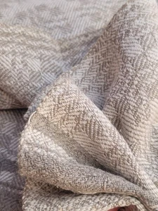 Relief fabric, vintage fabric, decor, vintage, country style, antique canvas - Picture 1 of 15