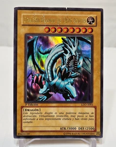 SPANISH Blue-Eyes White Dragon LDD-S001 Ultra Rare 1st Edition Yugioh 7924 - Picture 1 of 13
