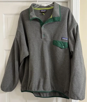 Pullover polar Patagonia Synchilla Logo Snap T de colección para hombre talla XL ¡Estilo original! Foto 1 de 4