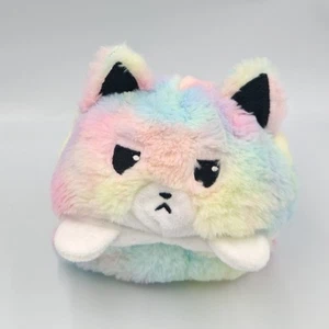 Peluche reversible chat multicolore rose bleu blanc - 36154 - Photo 1/2