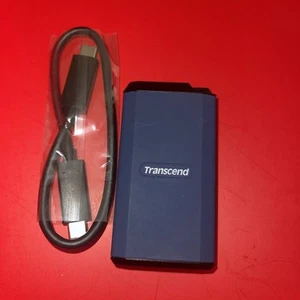 4TB Transcend ESD410C Portable SSD USB TypeATypeC Rugged WaterResistant DarkBlue - Picture 1 of 1