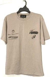 Homme Femme Beige Playboy Bunny Spring/ Summer 2024 Graphic T-Shirt Size Small - Picture 1 of 7