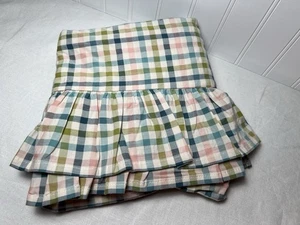 Greenrow Seersucker Plaid Sham ~ Euro - Bild 1 von 4