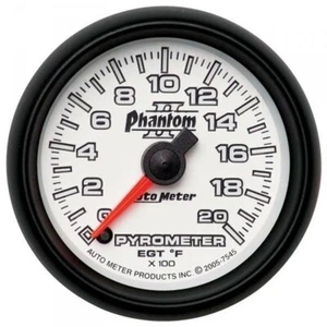 Phantom Ii Series Pyrometer Gauge 0-2000 F Auto Meter 7545 - Imagen 1 de 1