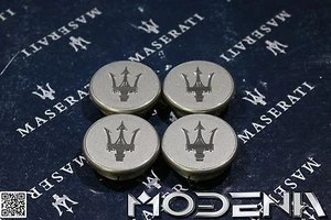 Maserati Felgendeckel 56mm Radnabendeckel Nabenkappe 3200 Spyder grigio mercury - Bild 1 von 1