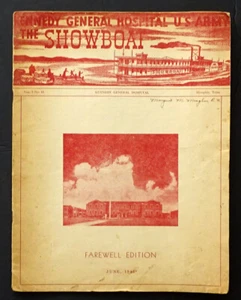 1940's WW2 US ARMY Vintage KENNEDY GENERAL HOSPITAL Military Book ELVIS Memphis - Picture 1 of 5