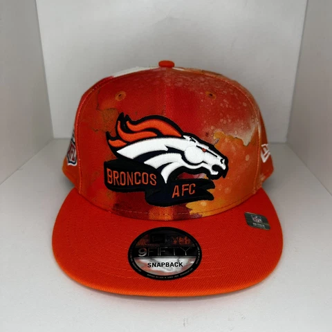 Denver Broncos Hat New Era 9FIFTY Orange Tie Dye 60280389 Snapback Cover
