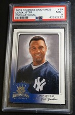 #39 DEREK JETER 2003 DONRUSS DIAMOND KINGS 2003 NATIONAL 5/5 PSA 9 5 MADE POP 1