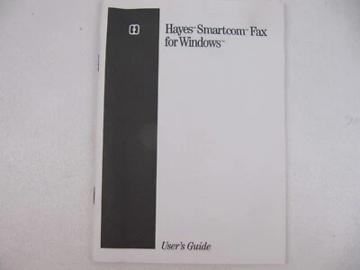 HAYES SMARTCOM FAX MODEM USER MANUAL GUIDE INSTRUCTION FOR WINDOWS Genuine Rare! - Image 1 of 2