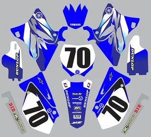 YAMAHA GRAPHICS YZ125 YZ250  2002-2014 YZ Kit for Oem plastic Blue - Picture 1 of 1