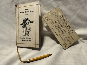 Harrisburg, PA - Wm. Penn First Annual Junior Prom Dance Card & Ticket 1927 - Picture 1 of 10