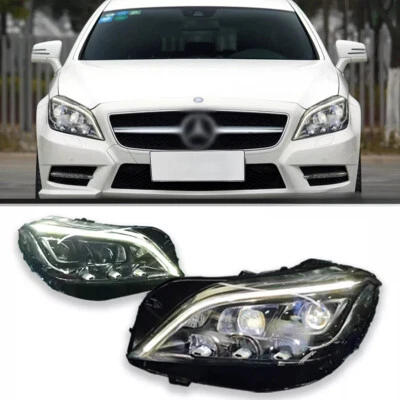 For 2012-15 Mercedes Benz CLS500 CLS550 CLS63 AMG W218 Front Lamps LED Headlight - Image 1 of 4