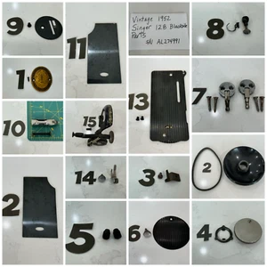 VINTAGE 1952 SINGER 128 BLACKSIDE PARTS - Picture 1 of 34