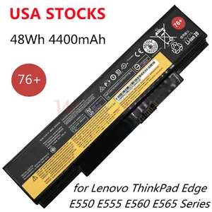 76+ New 48Wh Battery For Lenovo ThinkPad Edge E550 E550C E555 E560 E565 Series - Picture 1 of 3