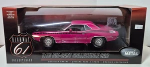 1970 Plymouth Cuda AAR Highway 61 Diecast 1:18 Car - Pink (Moulin Rouge) - Picture 1 of 8