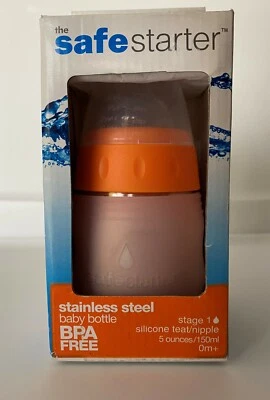 Safe Starter Baby Bottle **NEW**  Stage 1  Pink   BPA Free - Image 1 of 4