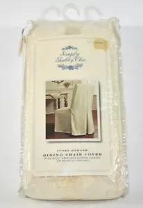 Simply Shabby Chic Ivory Damask Armless Dining Chair Cover Slipcover Target - Picture 1 of 7