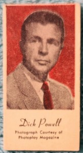 Dick Powell 1940's Peerless Vending Engrav-O-Tints Card Ex