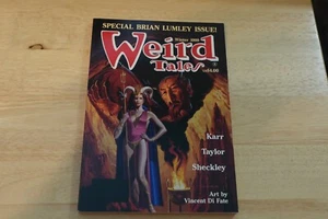 WEIRD TALES MAGAZINE WINTER 1989  SPECIAL BRIAN LUMLEY ISSUE VINCENT DI FATE ART - Picture 1 of 3