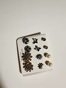 6 Pieces Sterling Silver Earrings For Women - Picture 1 of 4