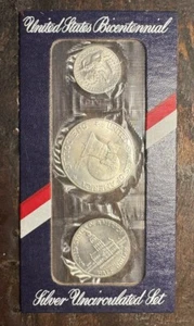 1776 - 1976 US Bicentennial SILVER Uncirculated Coin Set - (40% SILVER) - Picture 1 of 2