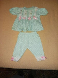 VINTAGE Hopscotch Outfit Baby 0 6 Months Newborn 2 Piece Matching - Picture 1 of 6