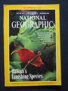 National Geographic Magazine September 1995 Hawaii's Vanishing Species - Picture 1 of 7