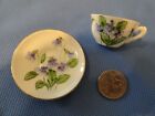 Antique Very Small Tea Cup and Saucer February Violets