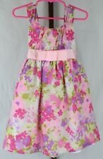 George Girls Multicolor Floral Sleeveless Tie Spring Summer Holiday Party Size 4