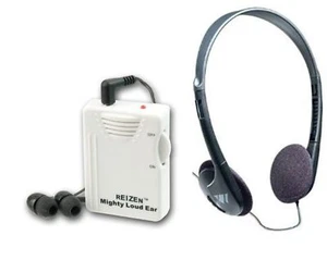 Reizen Mighty Loud Ear 120dB Personal Sound Hearing Amplifier with Earphones ... - Picture 1 of 1
