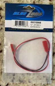 R/C RC BLUE ZONE IMEX 12" JST (BEC) EXTENSION IMX10068 SEALED NEW - Picture 1 of 4