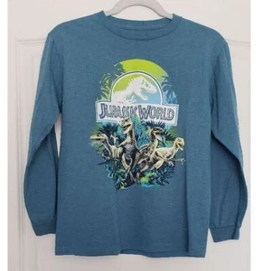 T-shirt grafica manica lunga Jurassic World ragazzo taglia M casual - Foto 1 di 3