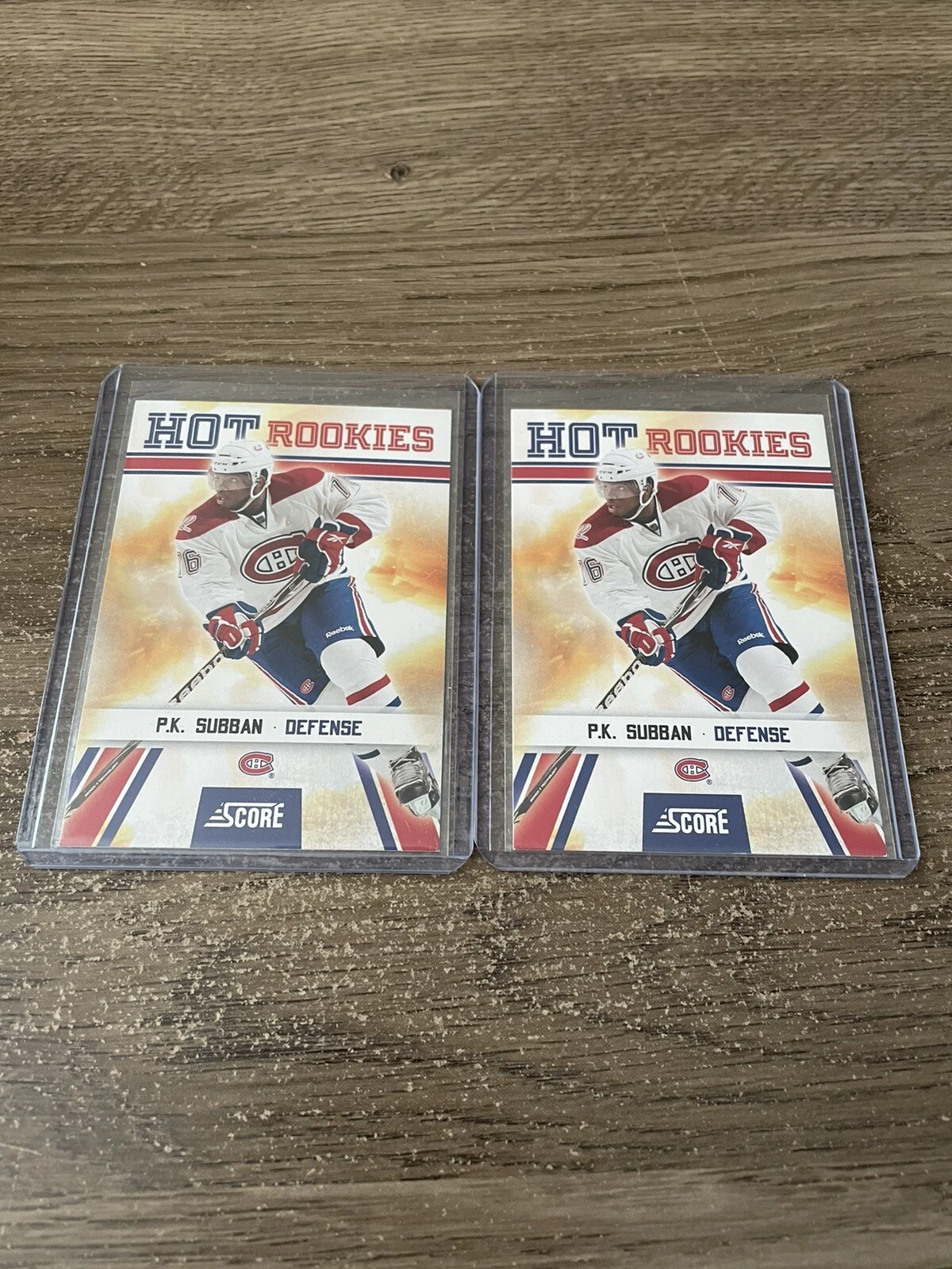 (2) 2010-11 Score Hot Rookies PK Subban #519 Rookie RC