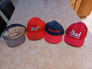 Cappelli da baseball Budweiser e 1 Stroh's berretti snapback King of Beers lotto di 3 - Foto 1 di 12