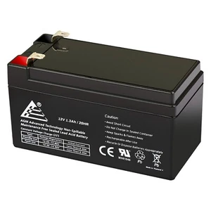 Sealed Lead Acid Battery (VRLA & AGM) 12 Volt 1.3 Ah F1/T1 For UB1213, PC1212 - Picture 1 of 6