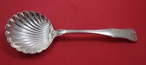 King by Kirk Sterling Silver Berry Spoon with Shell Bowl 9 1/2" Antique  