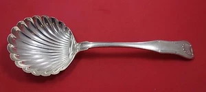 King by Kirk Sterling Silver Berry Spoon with Shell Bowl 9 1/2" Antique   - Picture 1 of 2