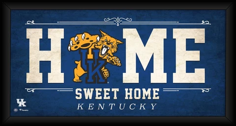Kentucky Wildcats Framed 10" x 20" Home Sweet Home Collage Cover
