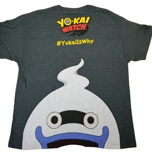 Yo-Kai Watch T-Shirt Mens Size XL Whisper Nintendo 3DS Game Promo Tee Gray - Picture 1 of 12