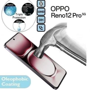 Protector de pantalla de vidrio templado 100 % genuino Reno12 (y China) Oppo Reno 12 Pro 5G - Imagen 1 de 2