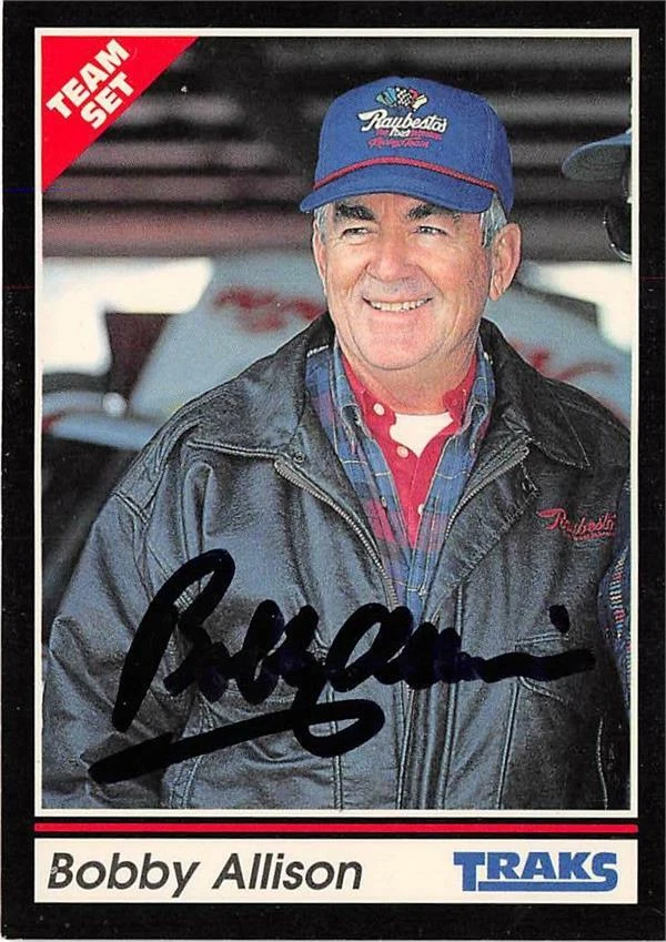 Bobby Allison autographed trading card (Auto Racing NASCAR) 1992 Traks #175 - Image 1 of 1