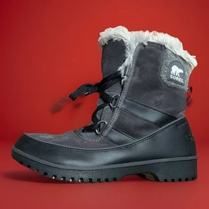 Sorel Tivoli II wasserdichte Wildleder Winter Schnee Stiefel grau Damengröße 8,5 - Bild 1 von 7