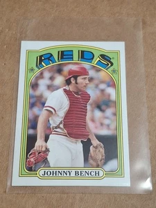 2013 JOHNNY BENCH TOPPS MINI BASEBALL CARD TM-80 CINCINNATI REDS BIG RED MACHINE - Foto 1 di 2
