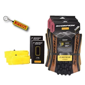 Pirelli Scorpion E-MTB M 27.5 x 2.6 MTB Tires & Tubes 23/32-622 w/Keychain(2 Pk) - Picture 1 of 9