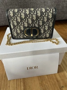 Dior 2 In 1 30 Montaigne Pouch Canvas Bag Authentic - Picture 1 of 15