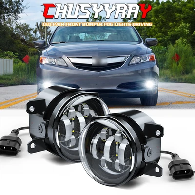 PAR de luces antiniebla transparentes para parachoques delantero para Acura ILX 2013 2014 2015 Foto 1 de 4
