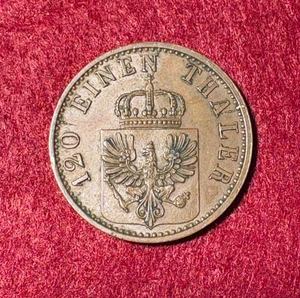 PREUSSEN: 3 Pfennig 1870 A / KÖNIGREICH / König Wilhelm I. / hübsch /3064 - Picture 1 of 2